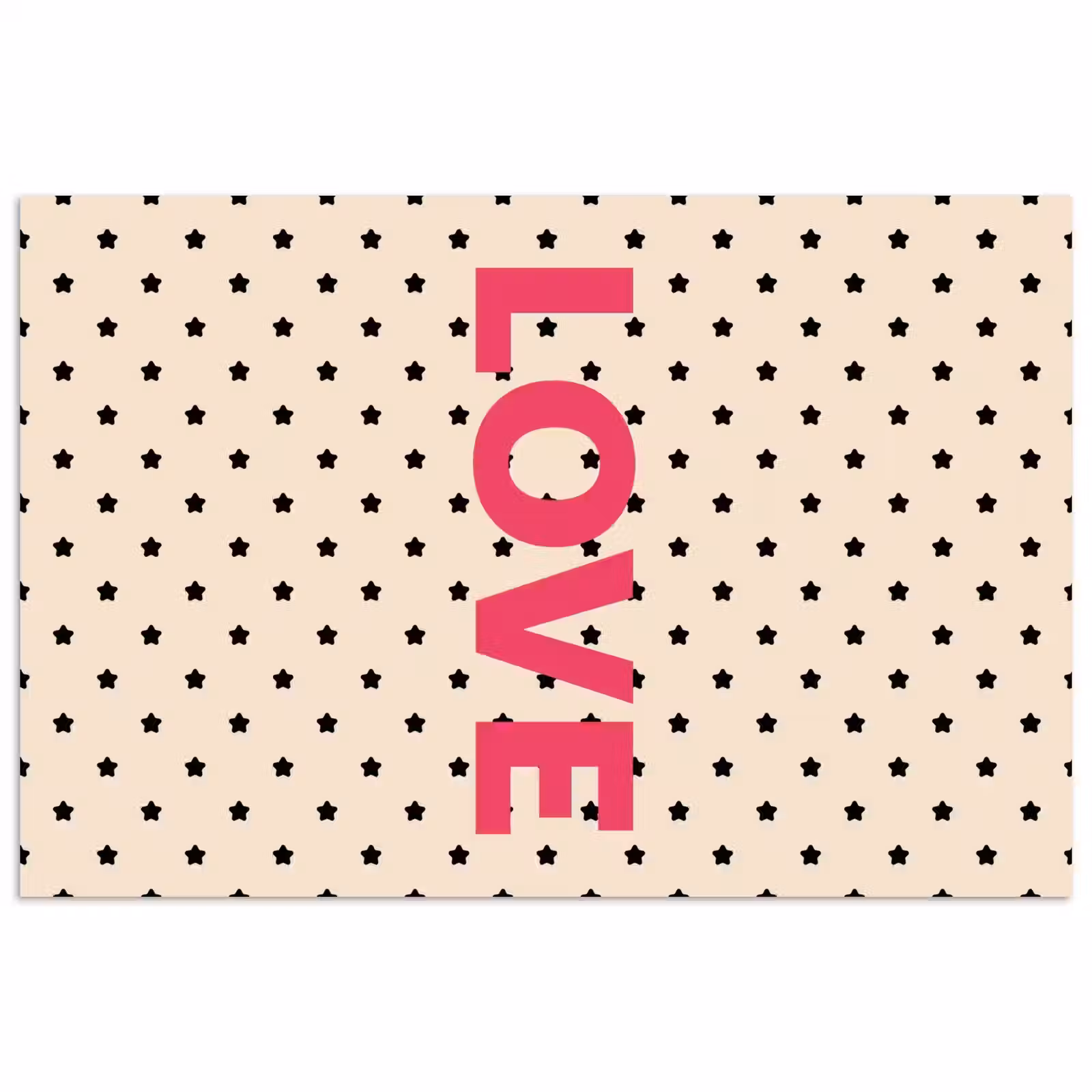 Poster - Love - Stippen - Roze — 1