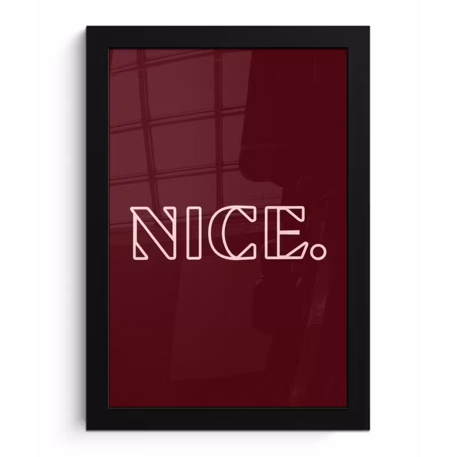 Poster met lijst - Bordeaux - Nice - minimalistisch — 1