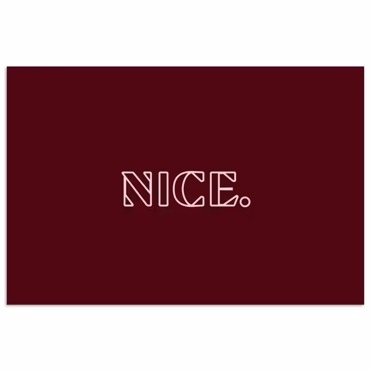 Poster - Bordeaux - Nice - minimalistisch — 1