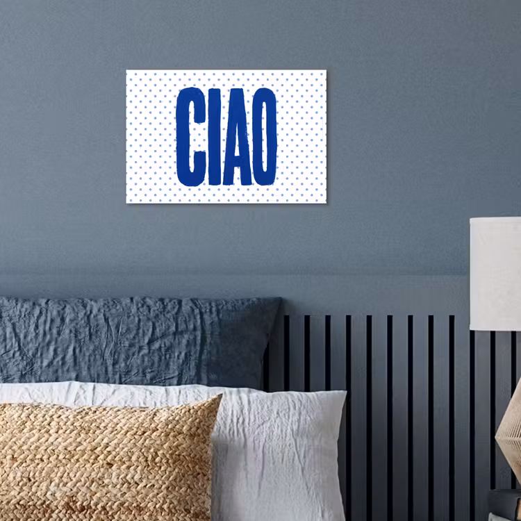 Poster - Ciao - Stippen - Roze - Wit — 3