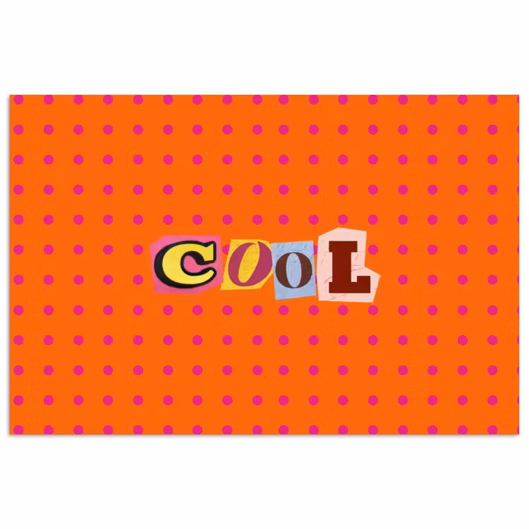 Poster - Cool - Stippen - Oranje — 1