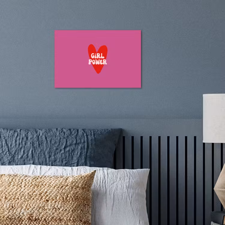 Poster - Girl power - Hart - Roze - Rood — 3