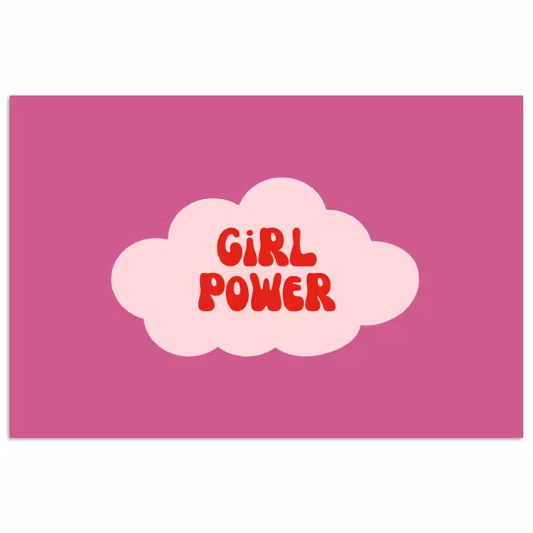 Poster - Girl power - Wolk - Roze — 1