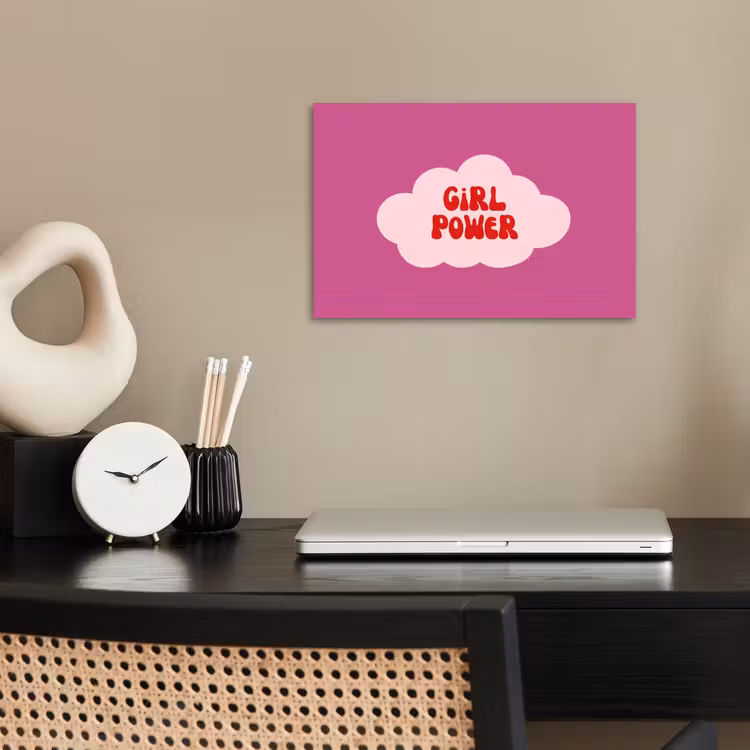 Poster - Girl power - Wolk - Roze — 2