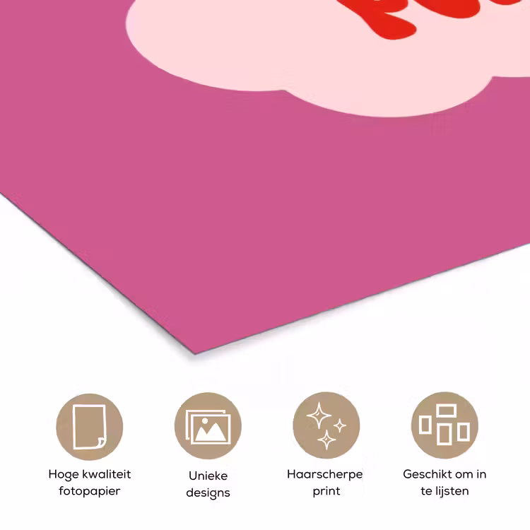 Poster - Girl power - Wolk - Roze — 5