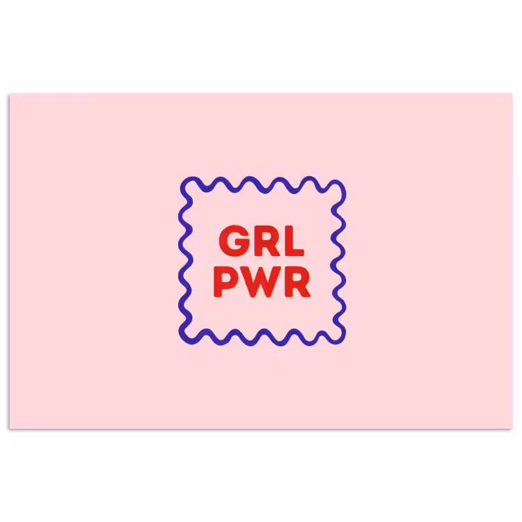 Poster - Grl pwr - Roze - Kader — 1