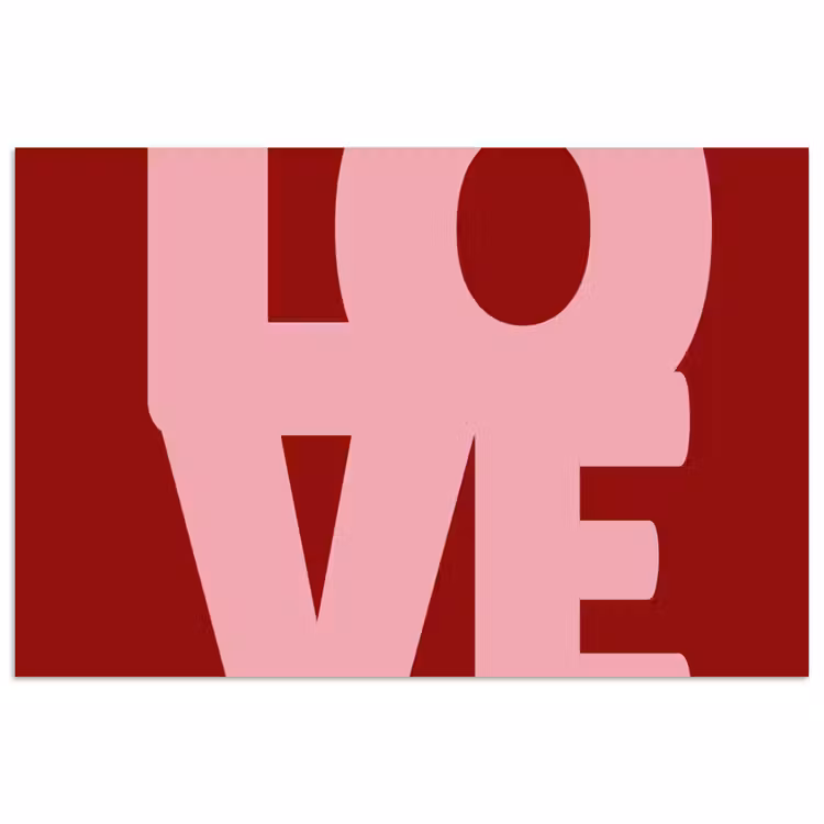 Poster - Love - Rood - Blokletters — 1