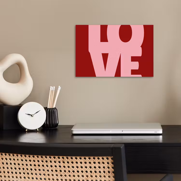Poster - Love - Rood - Blokletters — 2