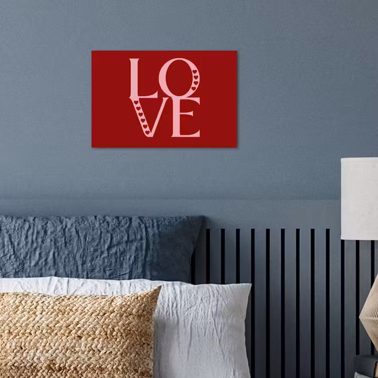Poster - Love - Rood - Hatjes — 3