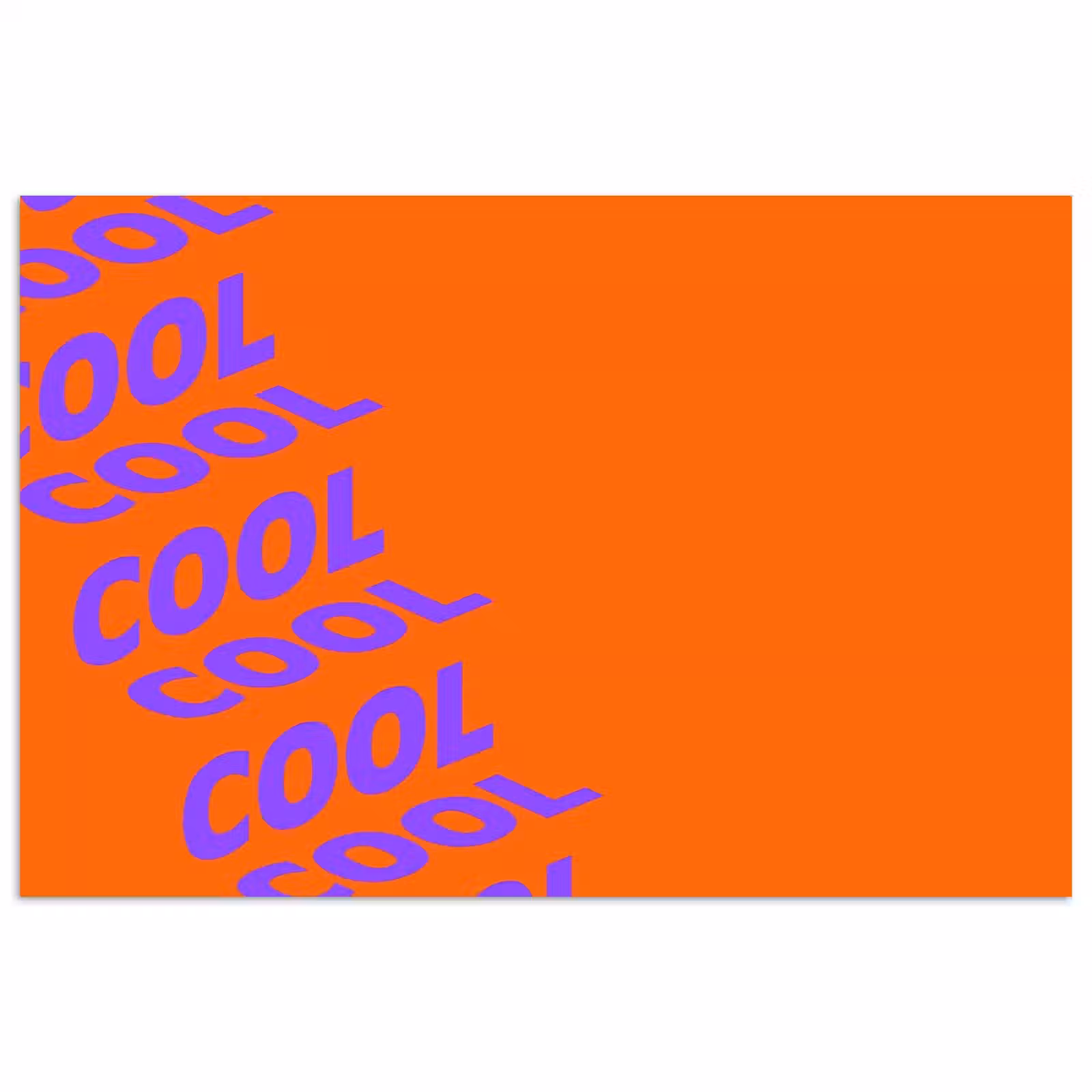 Poster - Cool - Paars - Oranje — 1