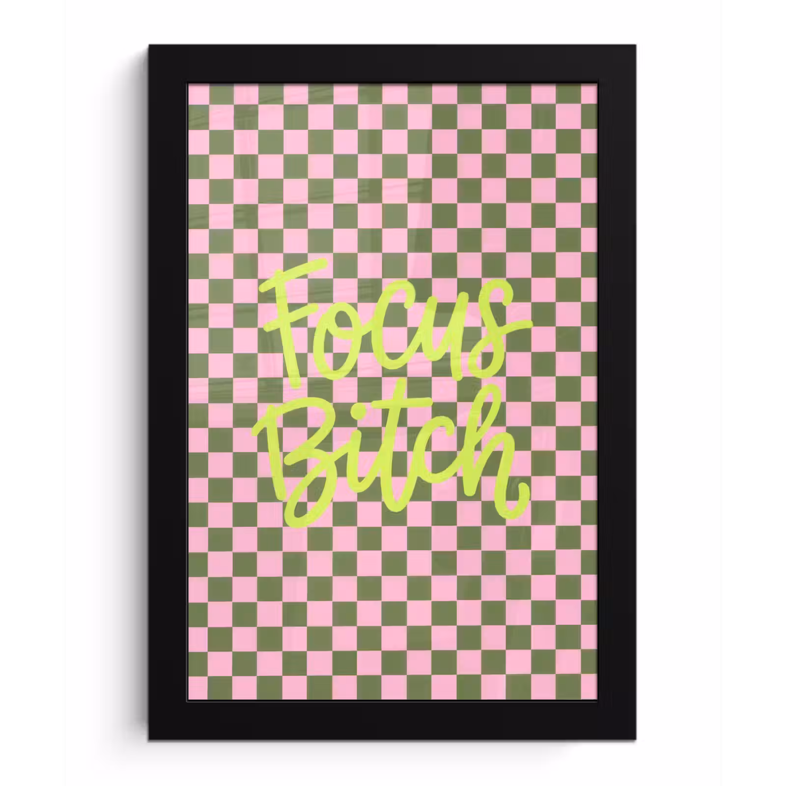Poster met lijst - Focus - Vakken - Roze — 1