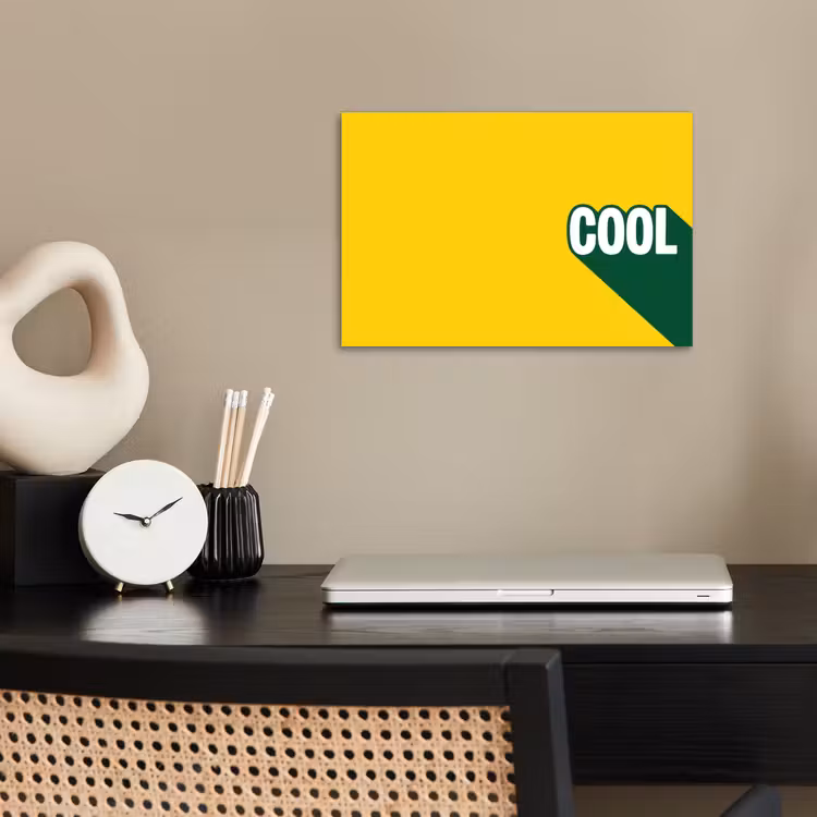 Poster - Cool - Geel - Groen — 2