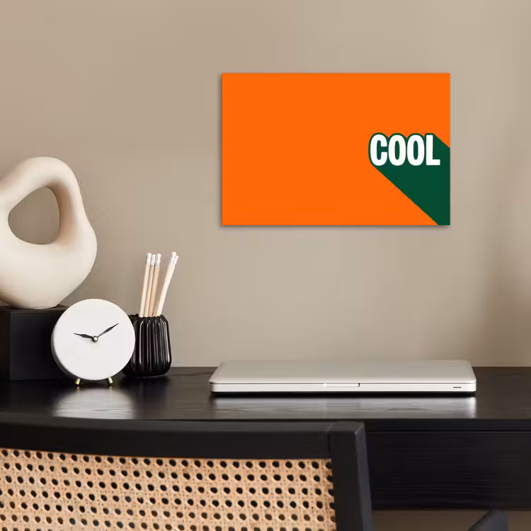 Poster - Cool - Oranje - Groen — 2