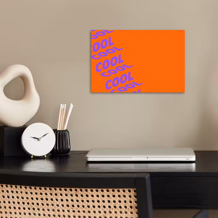 Poster - Cool - Paars - Oranje — 2