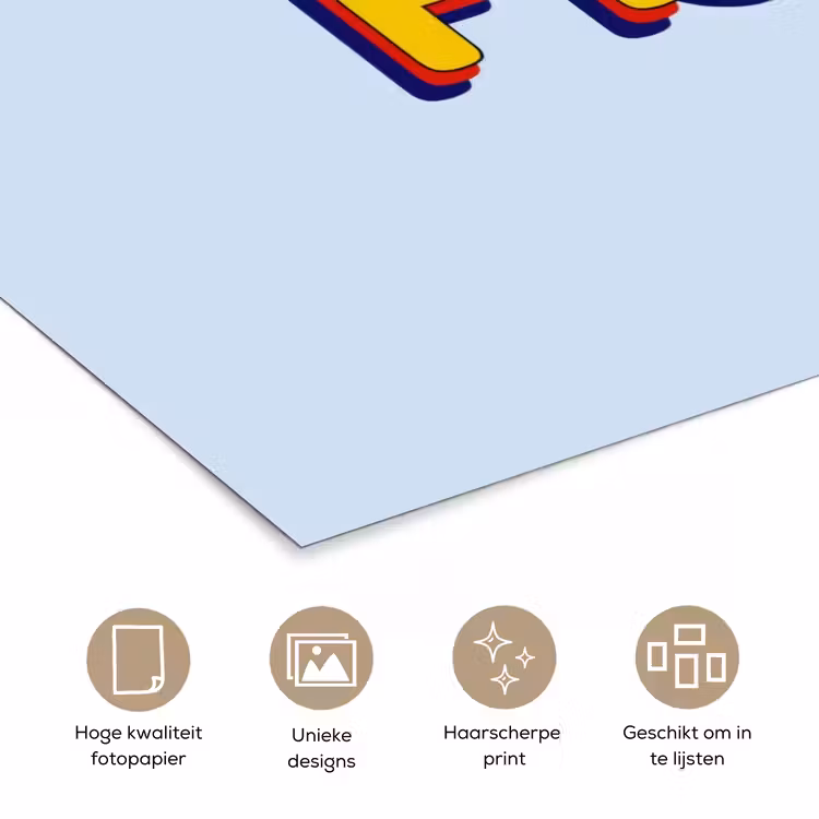 Poster - Fijn - Geel - Oranje — 5