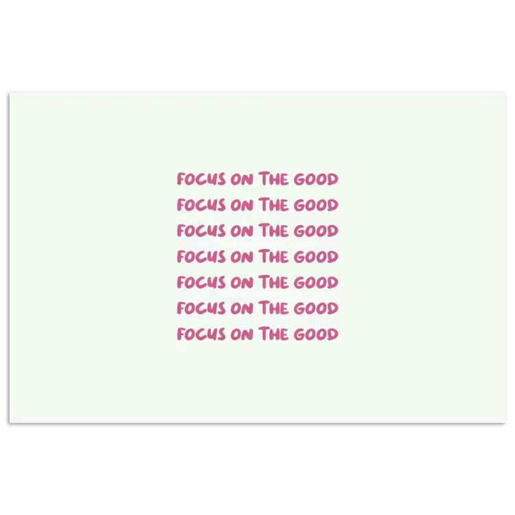 Poster - Focus on the good - Roze — 1