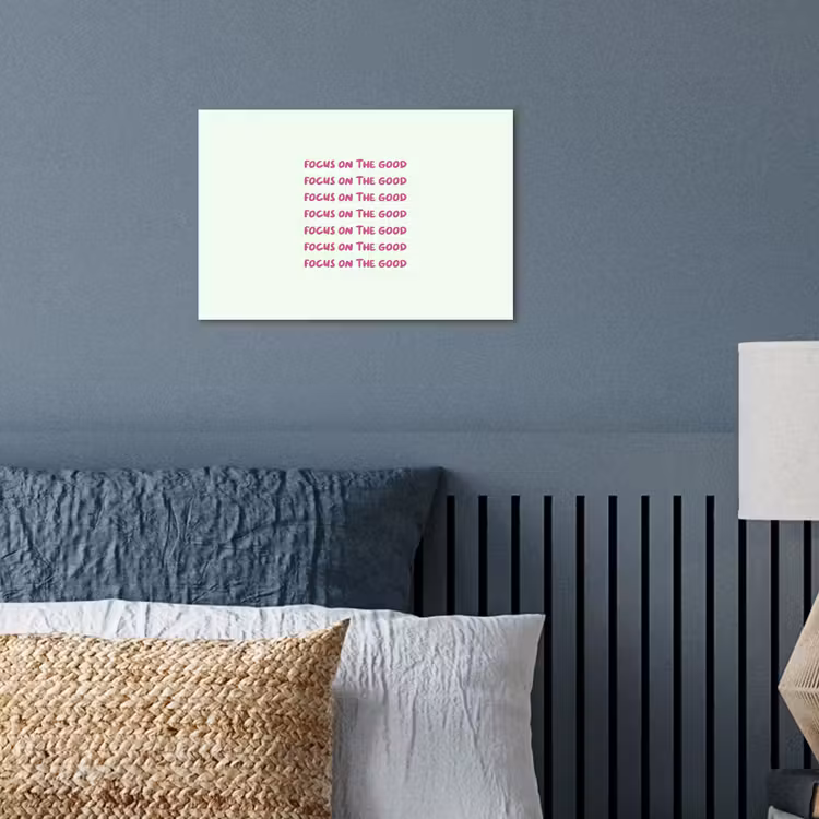 Poster - Focus on the good - Roze — 3