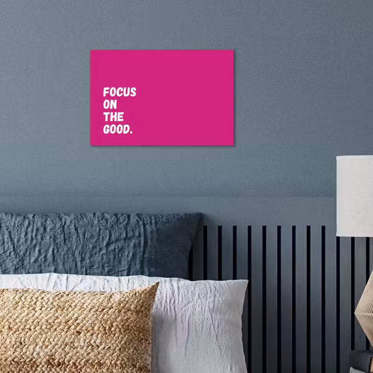 Poster - Focus on the good - Roze - Simple — 3