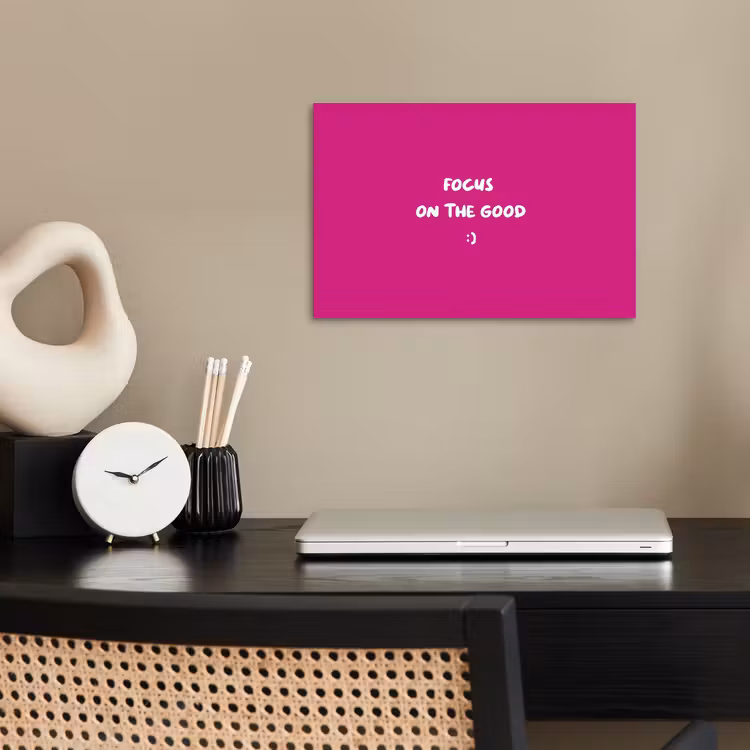 Poster - Focus - Smiley - Roze — 2