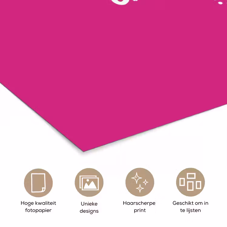 Poster - Focus - Smiley - Roze — 5