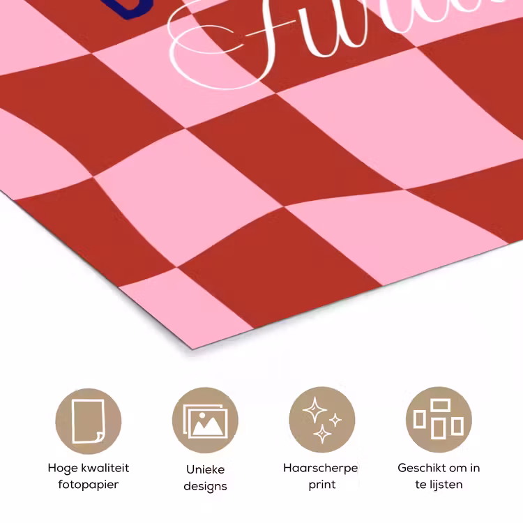 Poster - Furture - Geblokt - Rood — 5