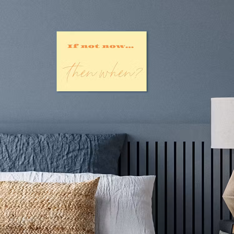 Poster - Geel - Oranje - if not now then when — 3
