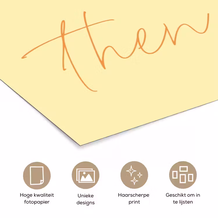 Poster - Geel - Oranje - if not now then when — 5