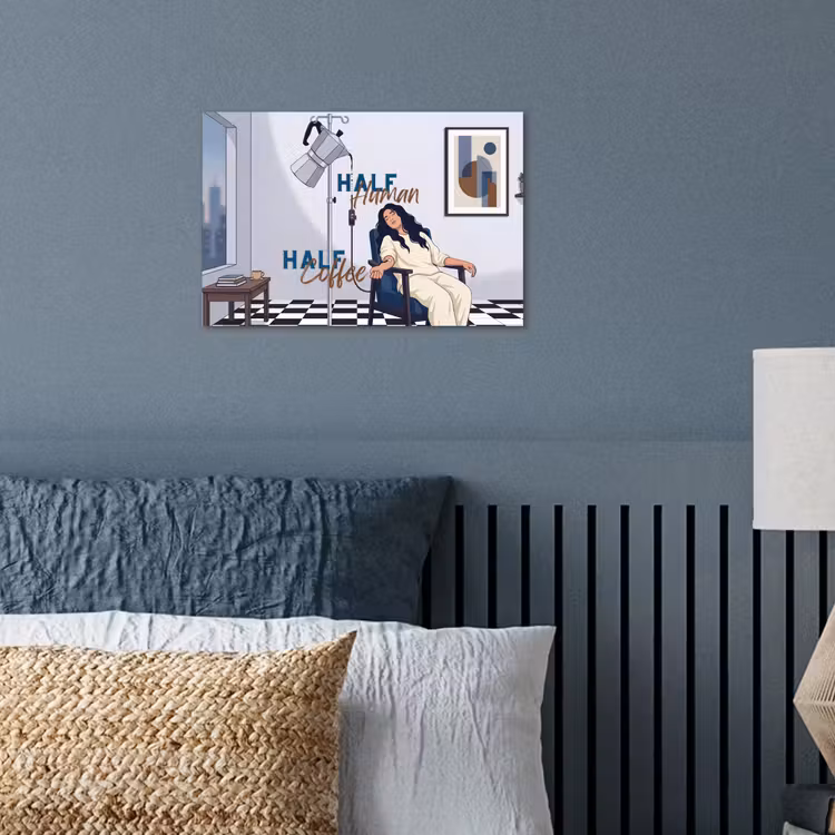 Poster - Half human, Half Coffee - Infuus - Koffie — 3