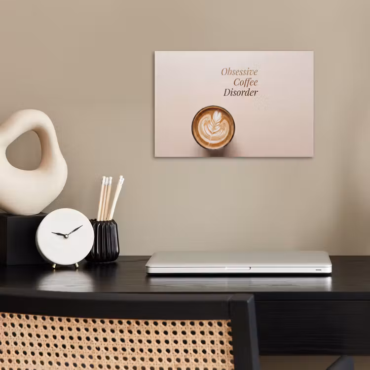 Poster - Koffie - Obessive Coffee Disorder - Beige — 2