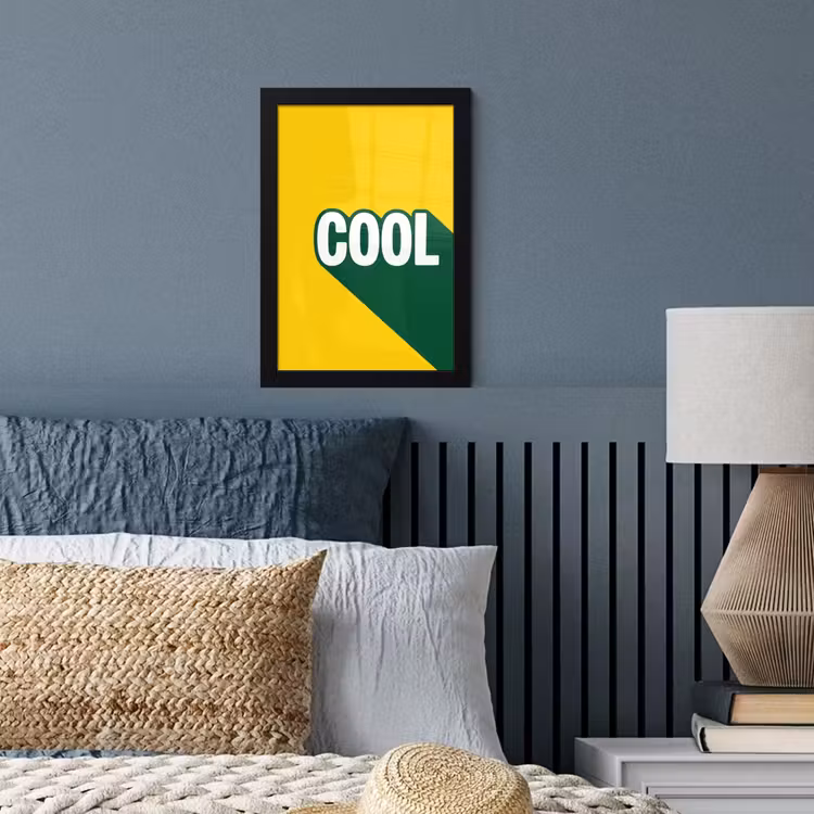 Poster met lijst - Cool - Geel - Groen — 4