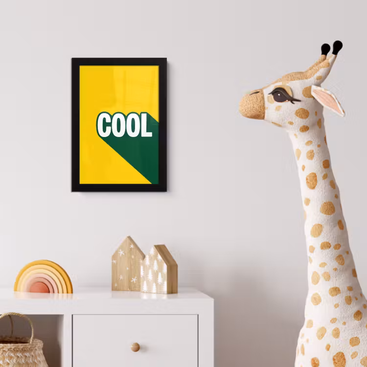 Poster met lijst - Cool - Geel - Groen — 5