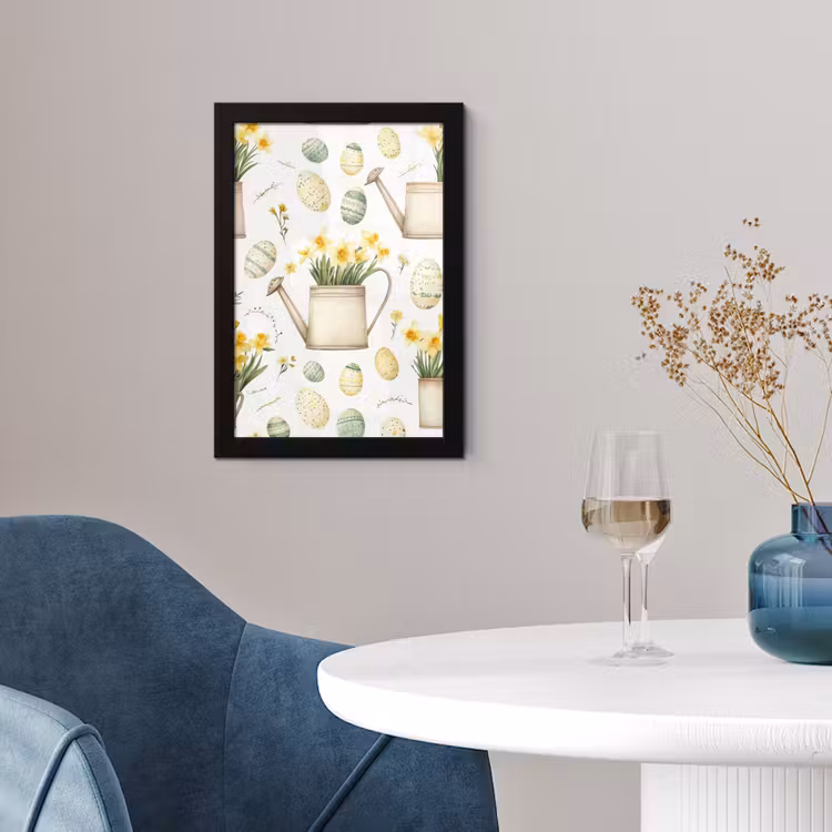 Poster met lijst - Gieter - Bloemen - Eieren — 2