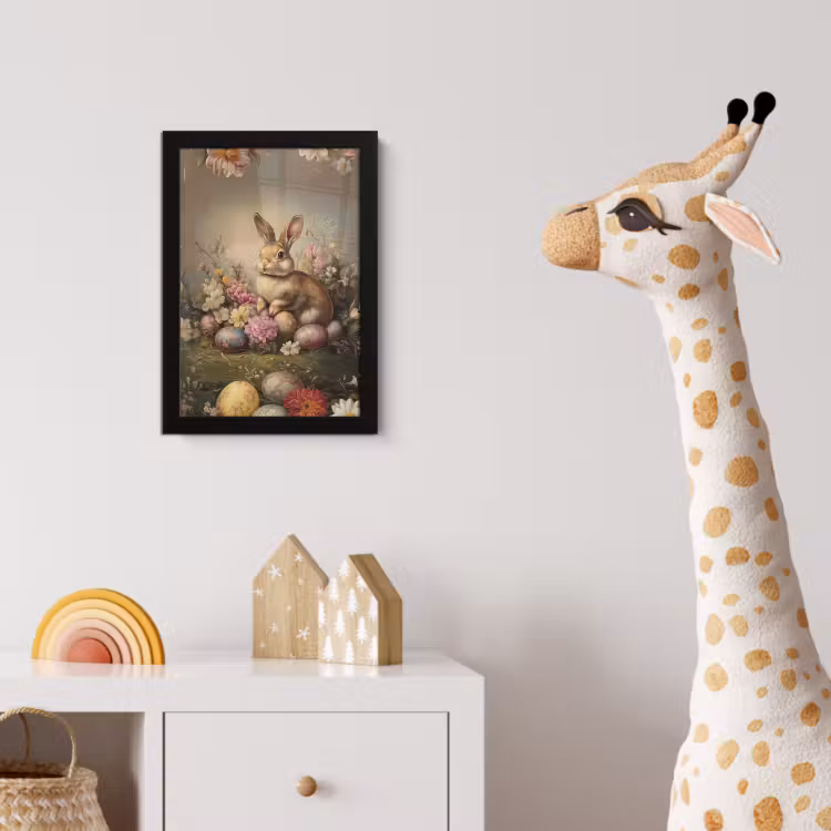 Poster met lijst - Haas - Stilleven - Bloemen — 5