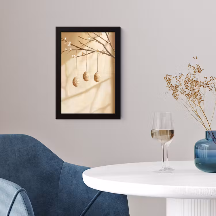Poster met lijst - Beige - Paastak - Eieren — 2