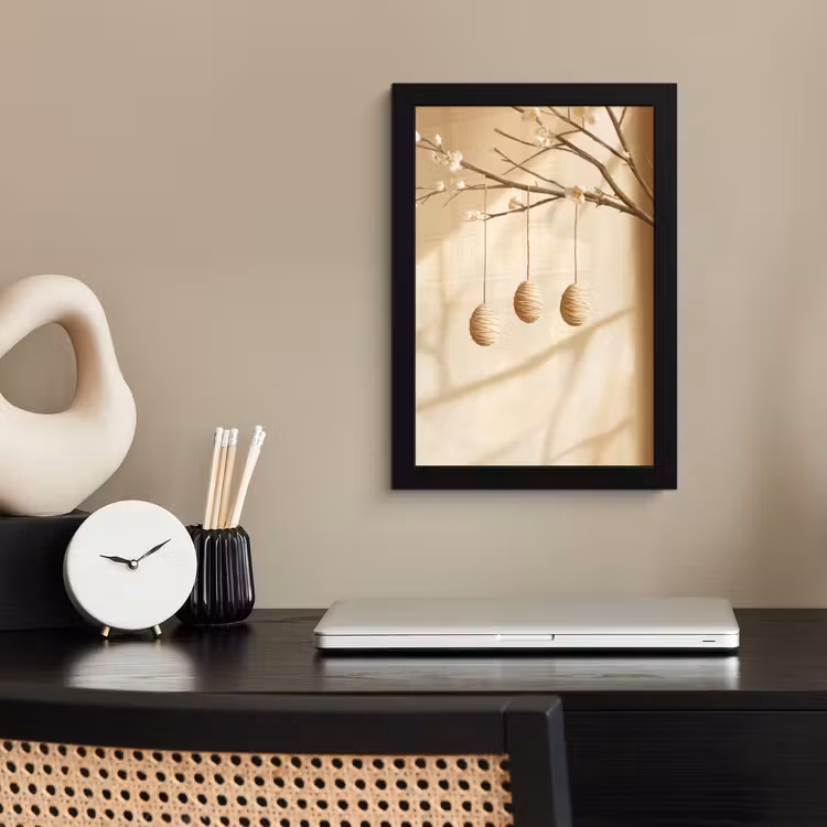 Poster met lijst - Beige - Paastak - Eieren — 3