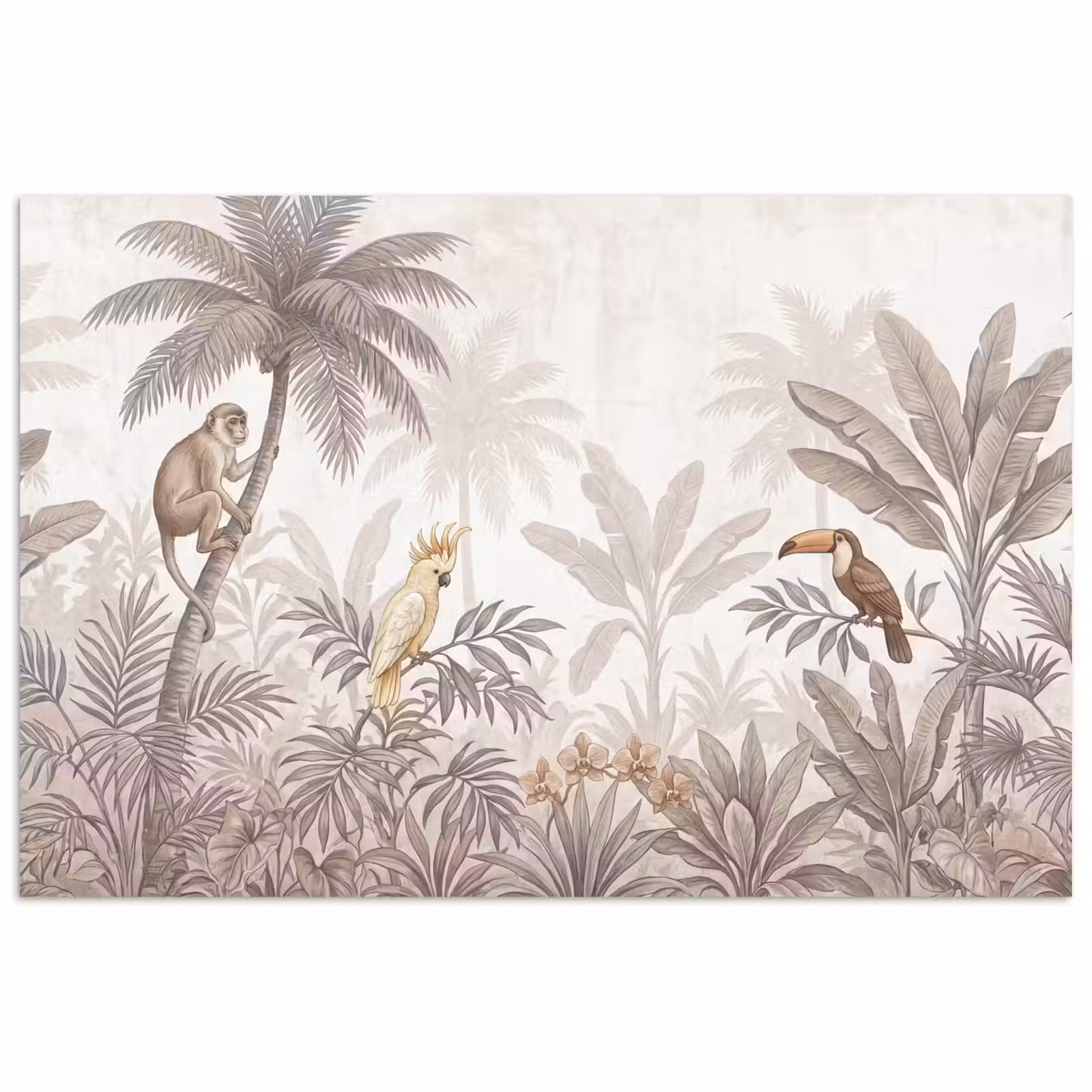 Poster - Jungle - Dieren - Palmbomen — 1