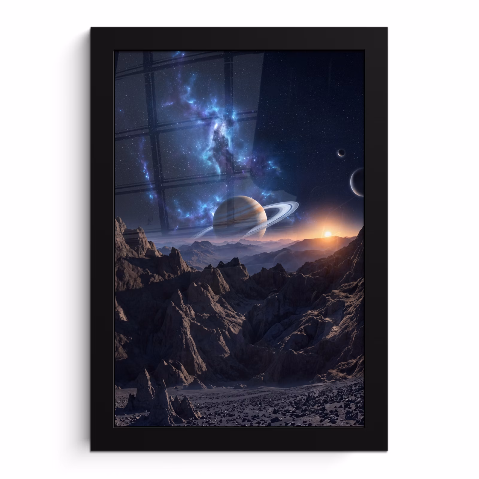 Poster met lijst - Fantasy - Kosmos - Landschap — 1