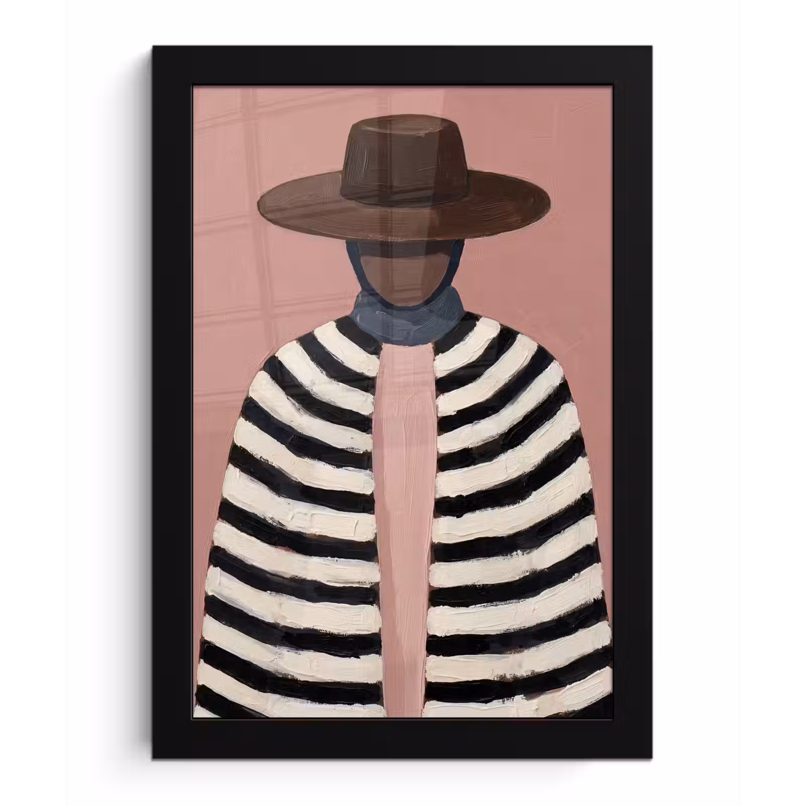 Poster met lijst - Grafisch - Vrouw - Roze — 1