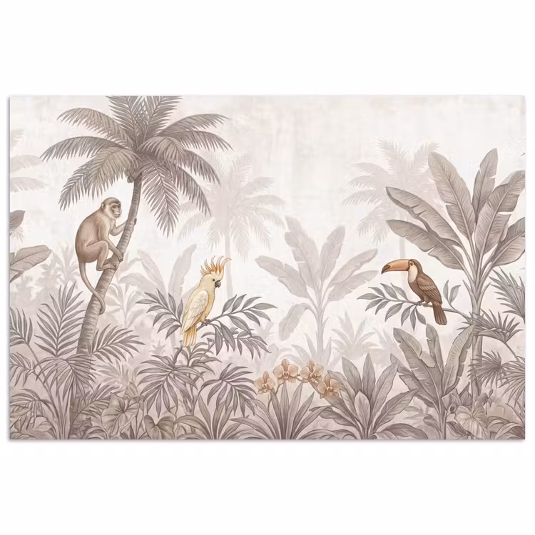 Poster - Jungle - Dieren - Palmbomen — 1