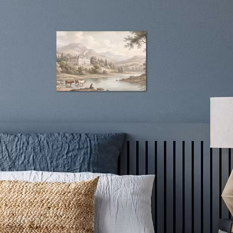 Poster - Landhuis - Rivier - Vee — 3