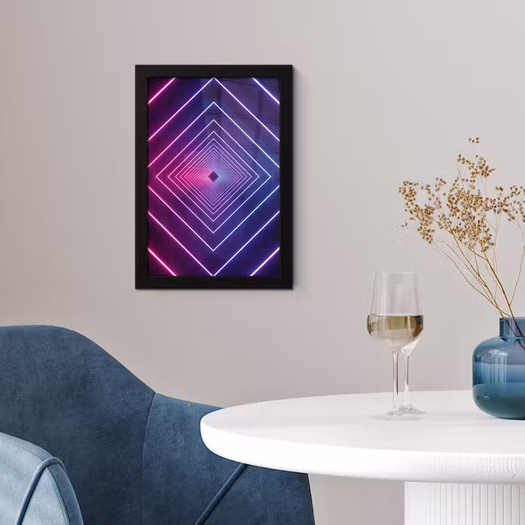 Poster met lijst - Driedimensionaal - Tunnel - Ruimte — 2