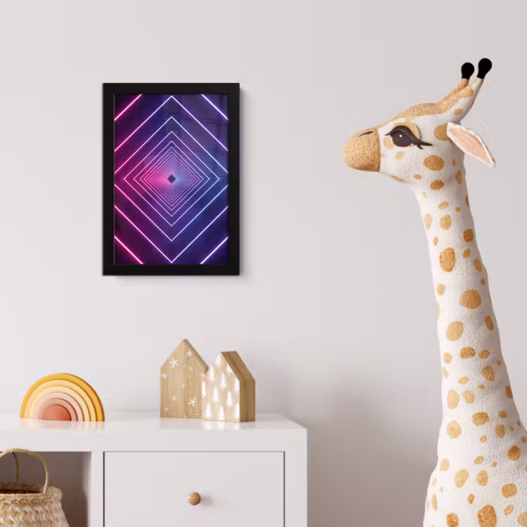 Poster met lijst - Driedimensionaal - Tunnel - Ruimte — 5