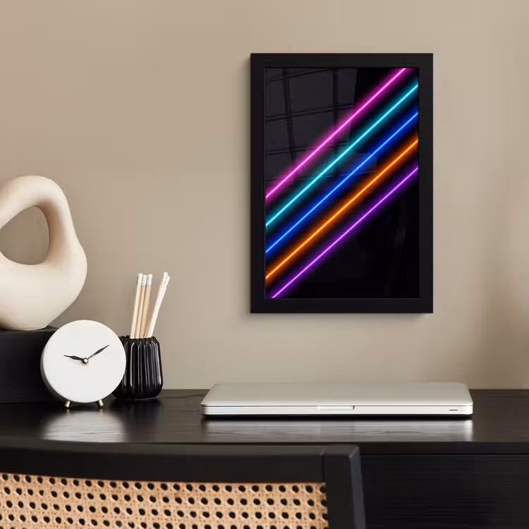 Poster met lijst - Esthetiek - Retro - Neon — 3