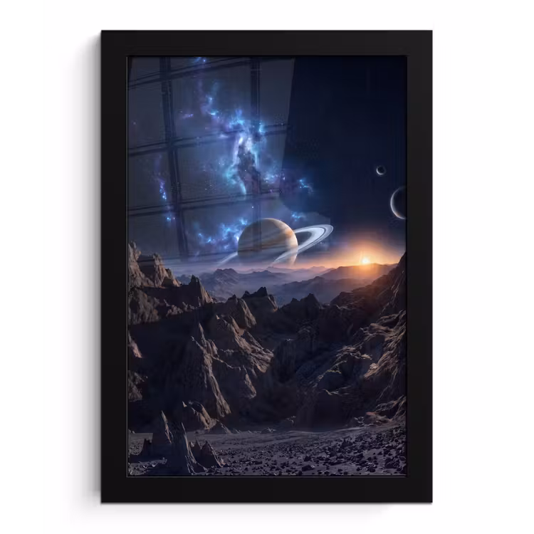 Poster met lijst - Fantasy - Kosmos - Landschap — 1