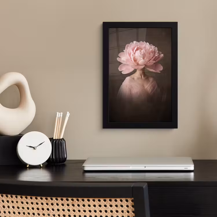 Poster met lijst - Gezicht - Roos - Roze — 3