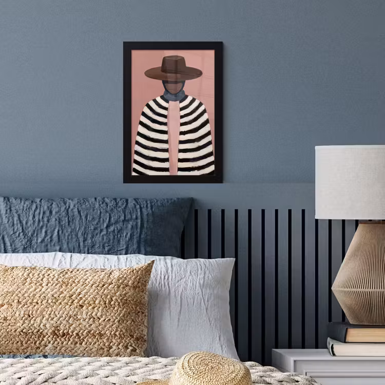 Poster met lijst - Grafisch - Vrouw - Roze — 4