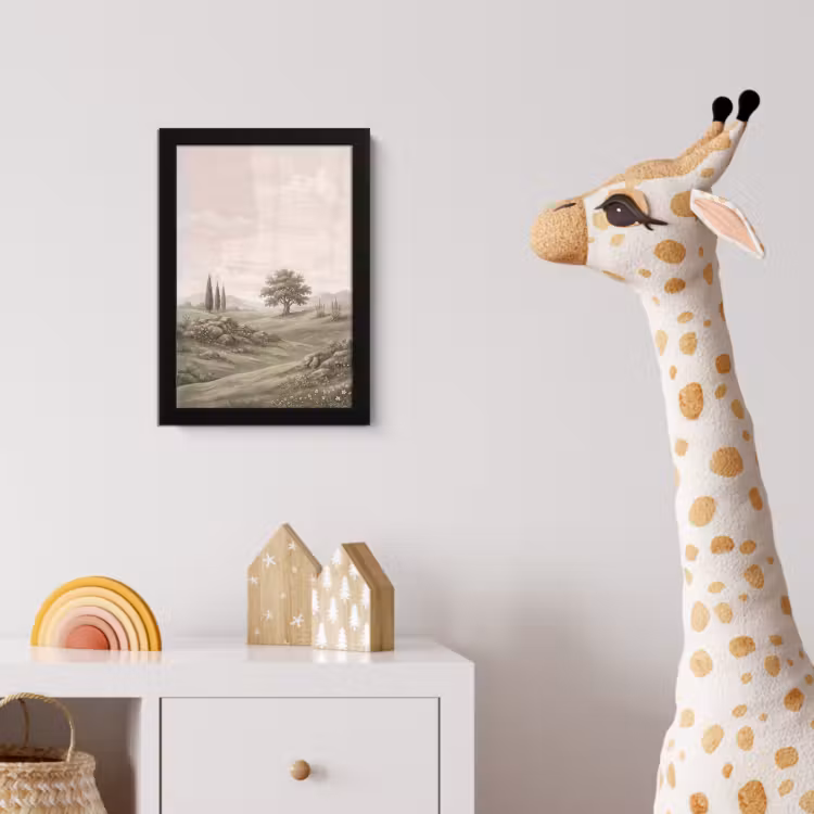 Poster met lijst - Heuvellandschap - Bomen - Natuur - Groen — 5