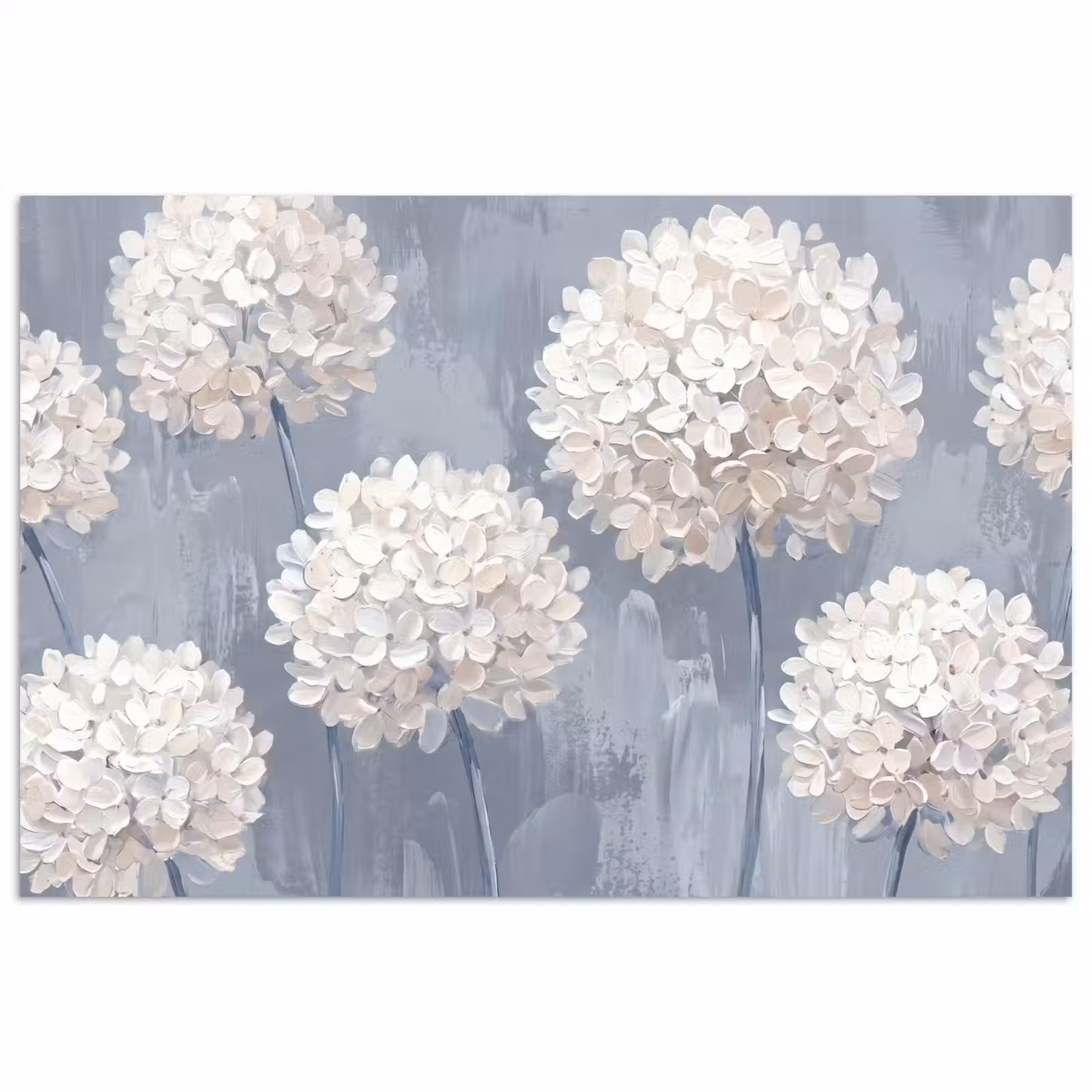 Poster - Bloemen - Illustratie - Blauw — 1