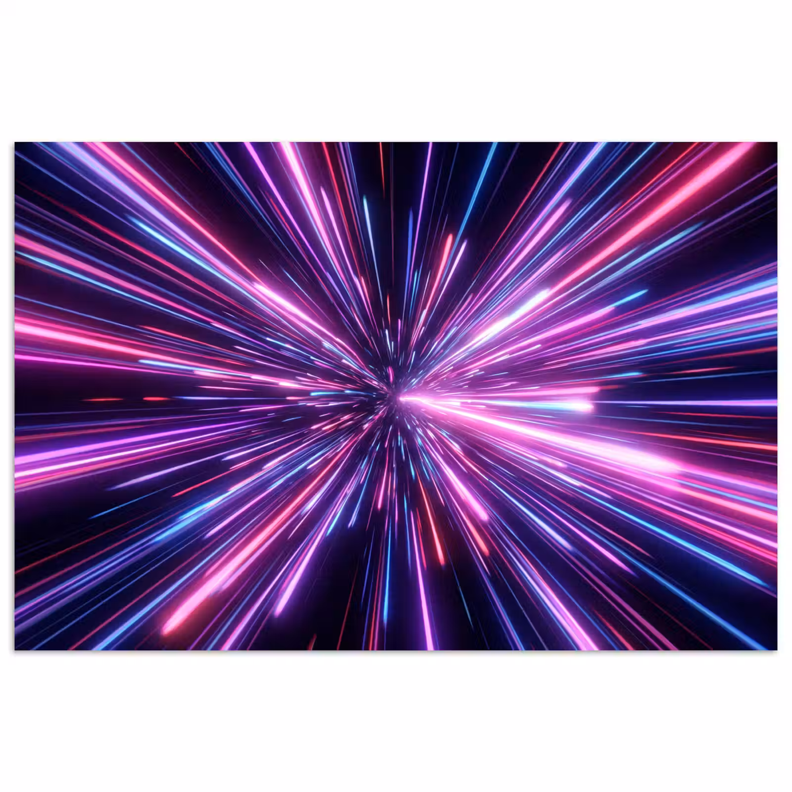 Poster - Lichtsnelheid - Ruimte - Roze - Paars — 1