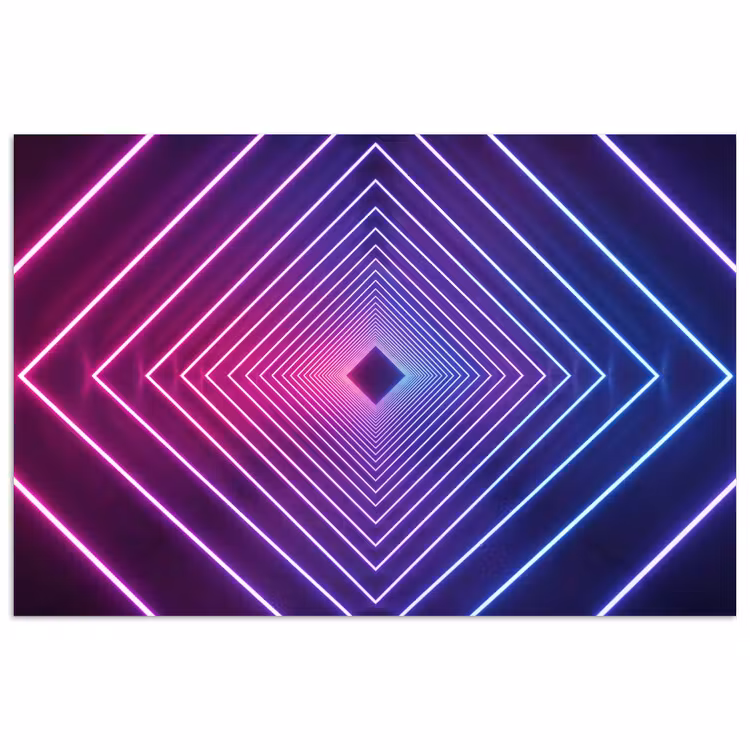 Poster - Driedimensionaal - Tunnel - Ruimte — 1